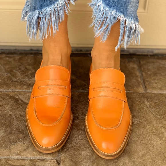 Crush Artisan Distressed Leather Boyfriend Loafers - Picture 3 of 7